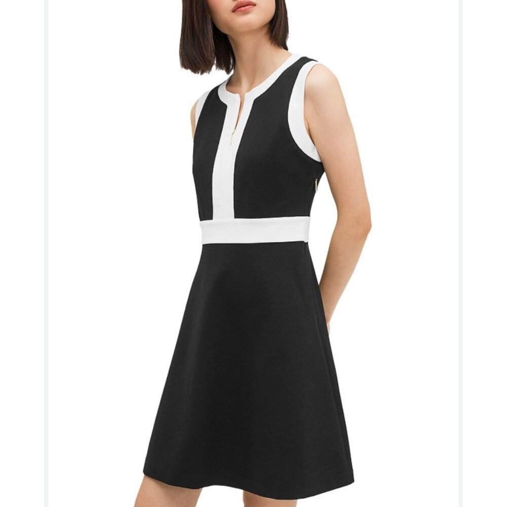 Kate Spade Knit Dress Black White Size L XL